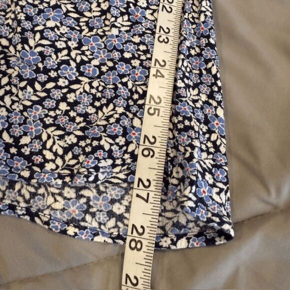 Francesca's Mi Ami Cameron Floral Romper Blue Sleeveless Back Zip Size XS - Picture 10 of 11